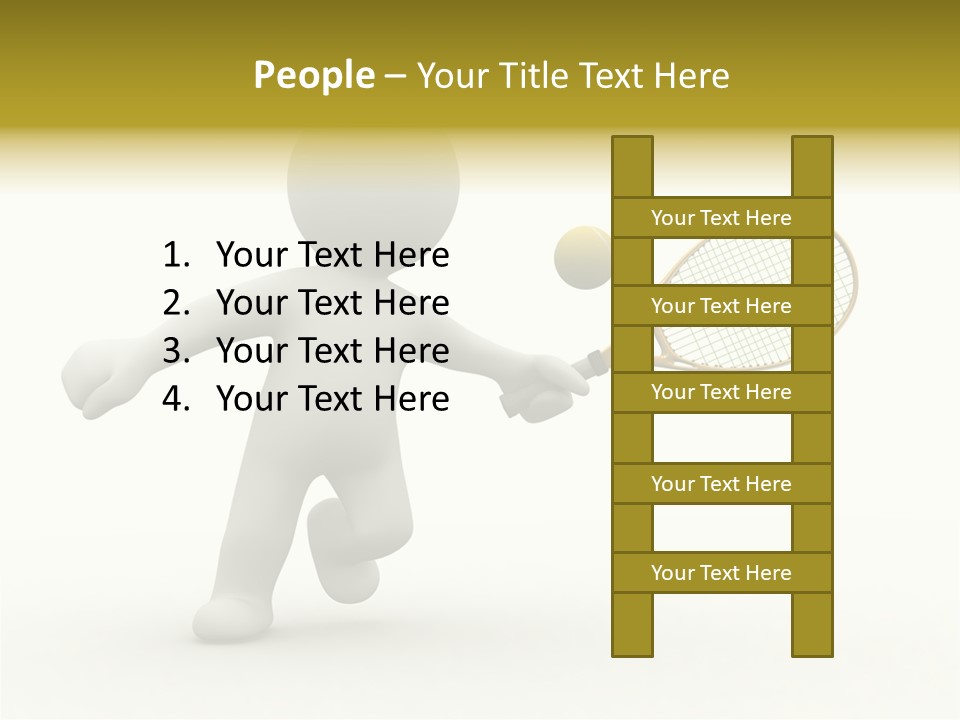 Energy Athlete Small PowerPoint Template