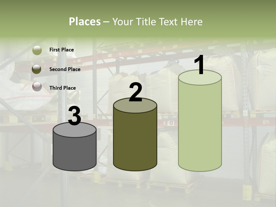 Sacks Company Inventories PowerPoint Template