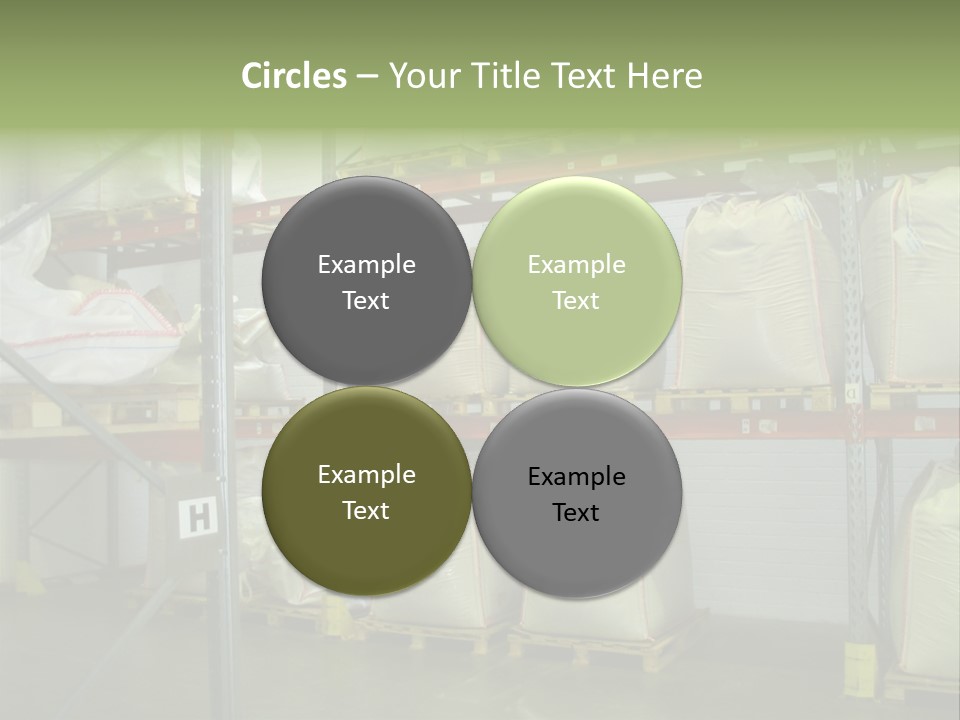 Sacks Company Inventories PowerPoint Template