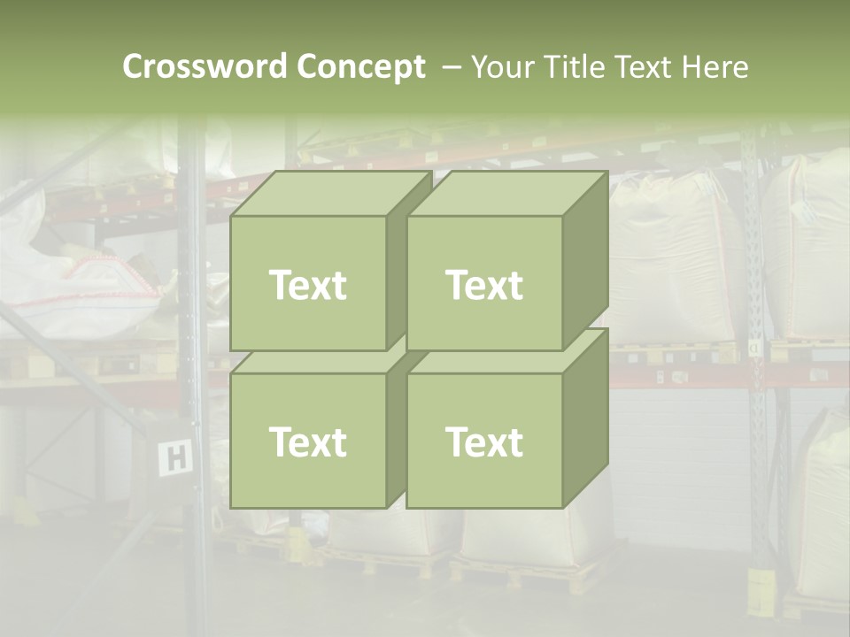 Sacks Company Inventories PowerPoint Template