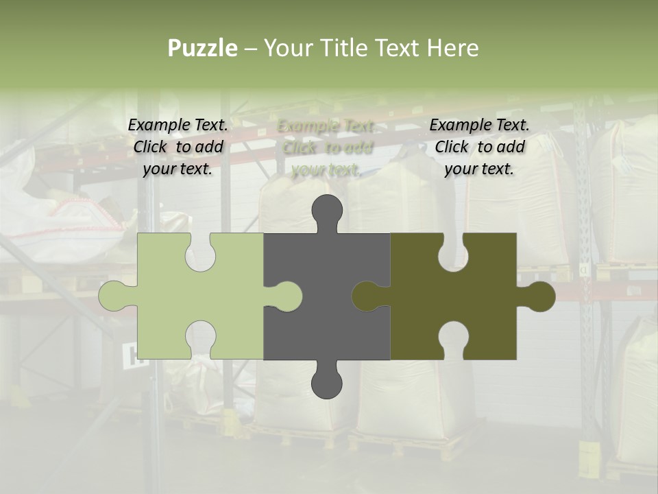 Sacks Company Inventories PowerPoint Template