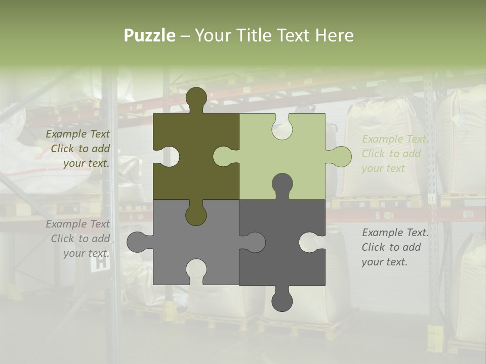 Sacks Company Inventories PowerPoint Template