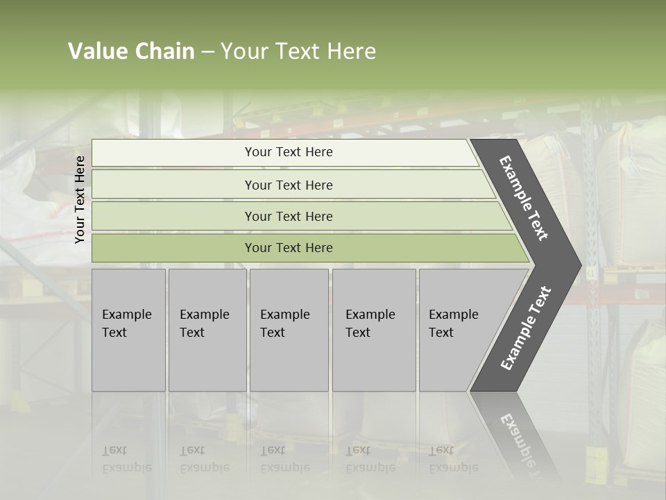 Sacks Company Inventories PowerPoint Template