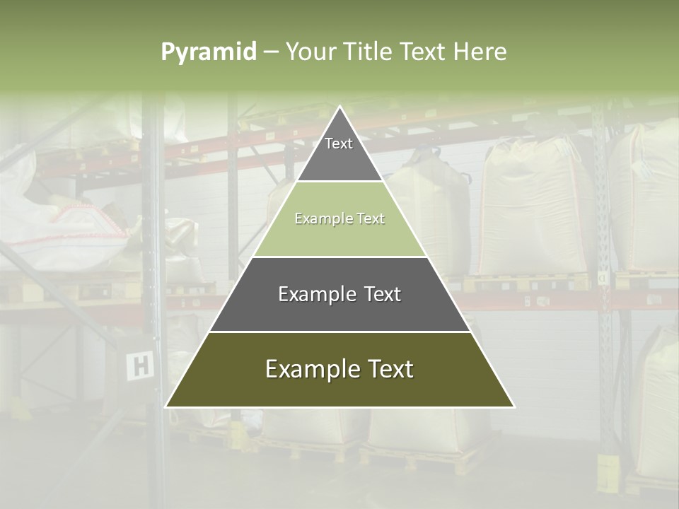 Sacks Company Inventories PowerPoint Template