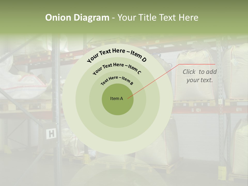 Sacks Company Inventories PowerPoint Template
