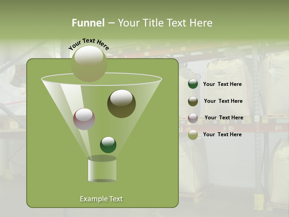 Sacks Company Inventories PowerPoint Template