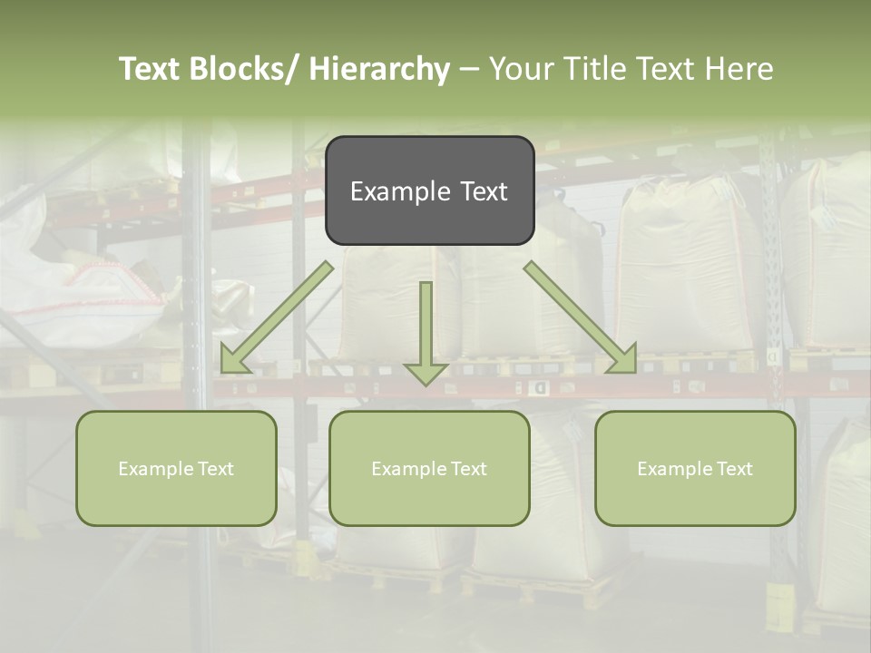 Sacks Company Inventories PowerPoint Template