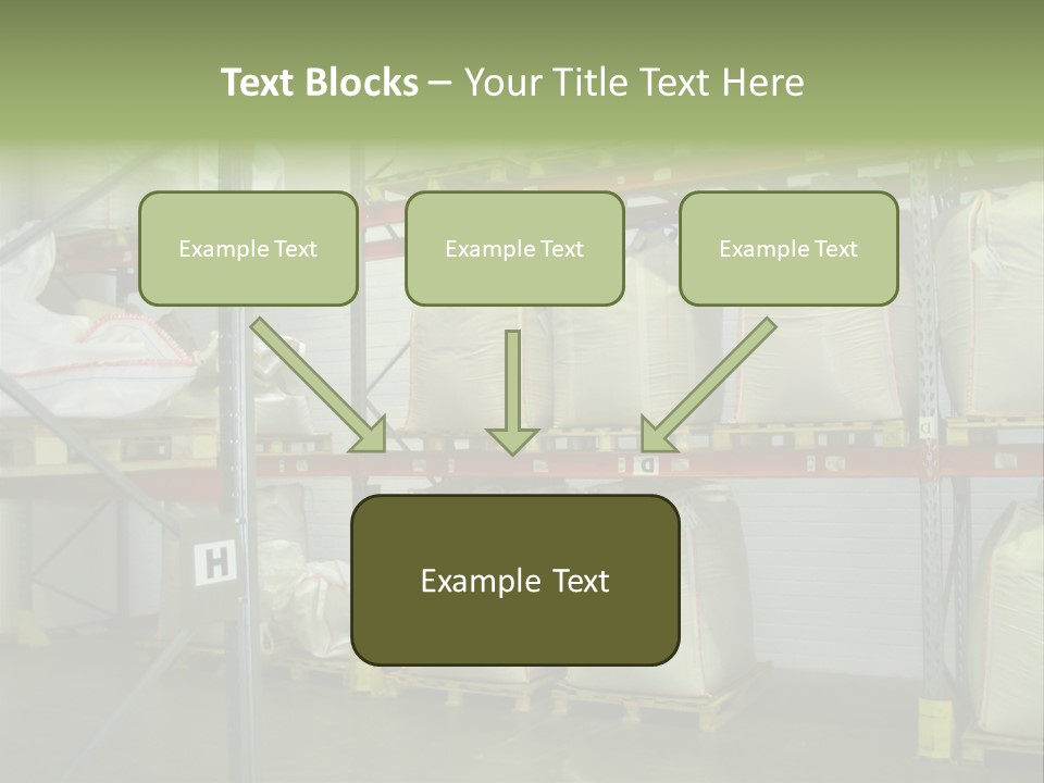 Sacks Company Inventories PowerPoint Template