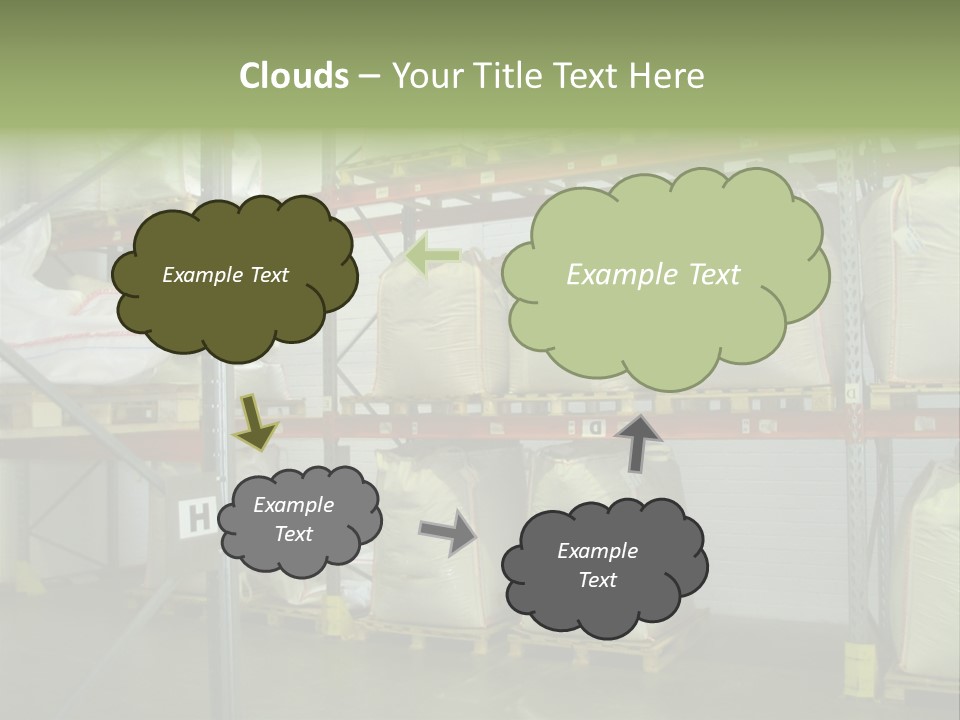 Sacks Company Inventories PowerPoint Template