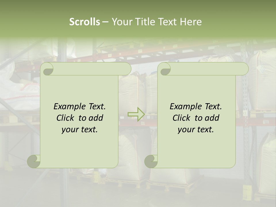 Sacks Company Inventories PowerPoint Template