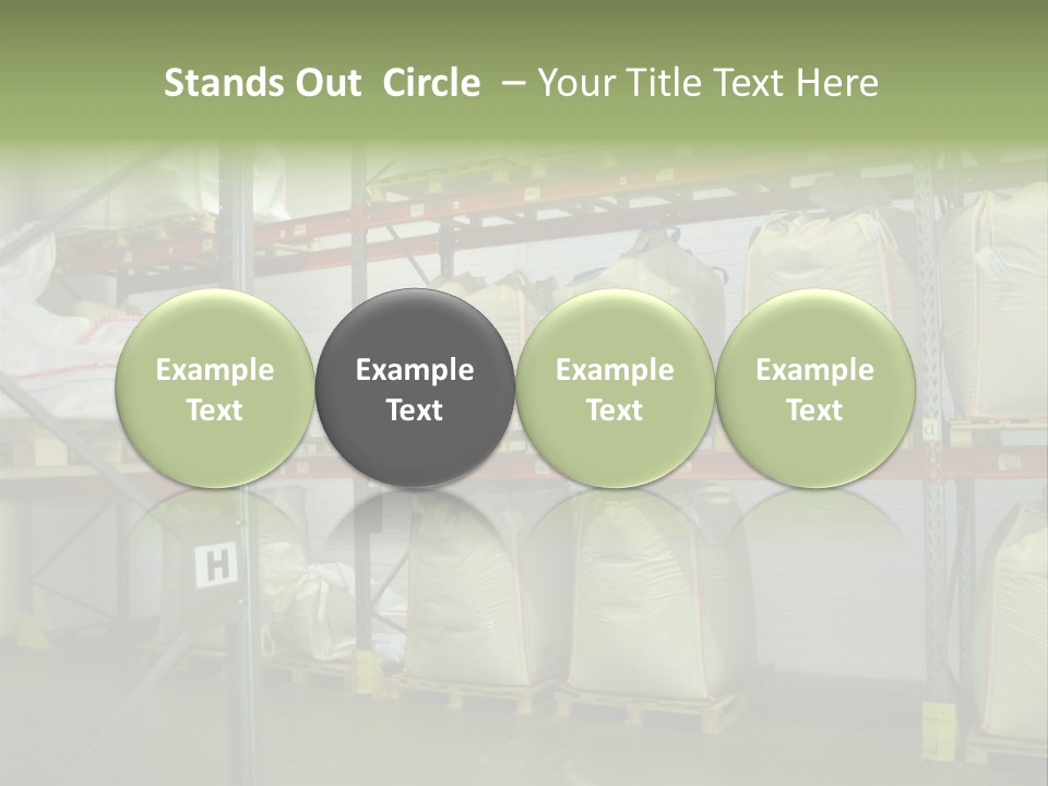 Sacks Company Inventories PowerPoint Template