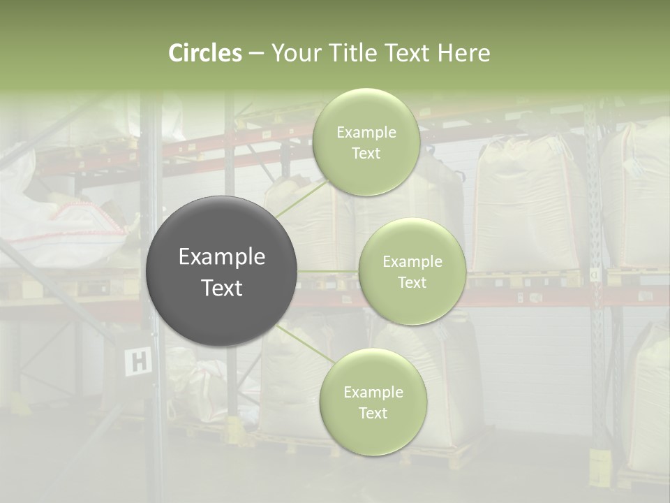 Sacks Company Inventories PowerPoint Template
