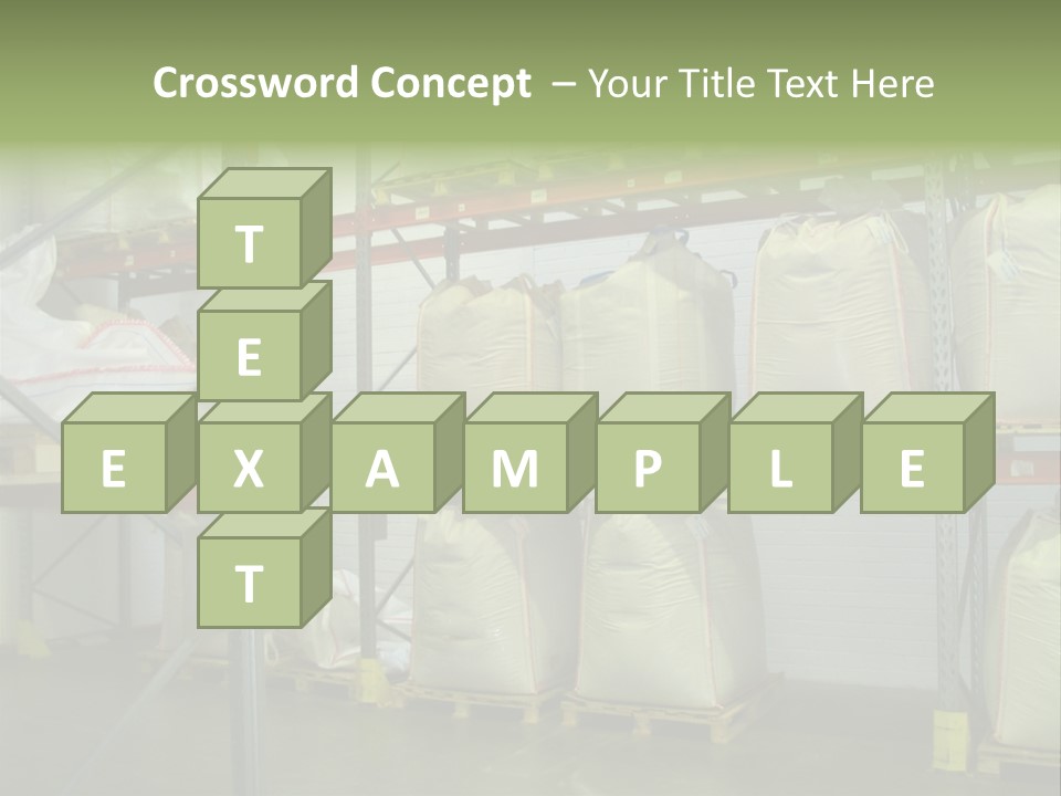 Sacks Company Inventories PowerPoint Template