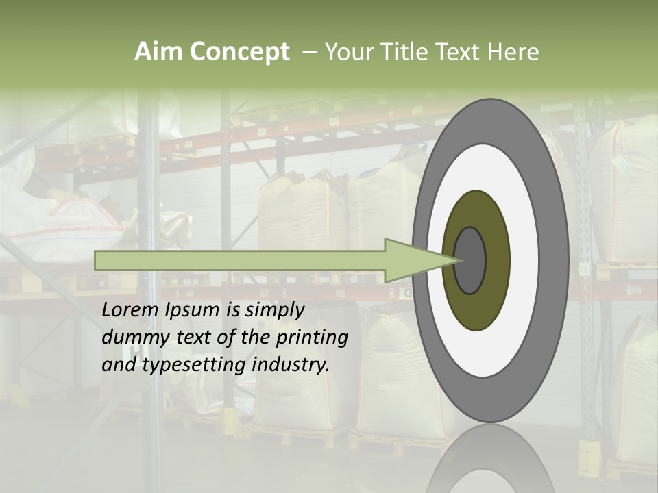 Sacks Company Inventories PowerPoint Template
