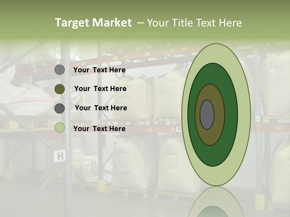 Sacks Company Inventories PowerPoint Template