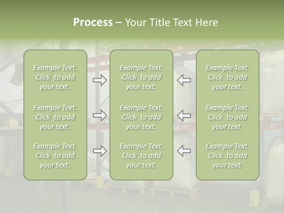 Sacks Company Inventories PowerPoint Template