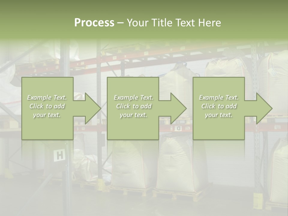Sacks Company Inventories PowerPoint Template