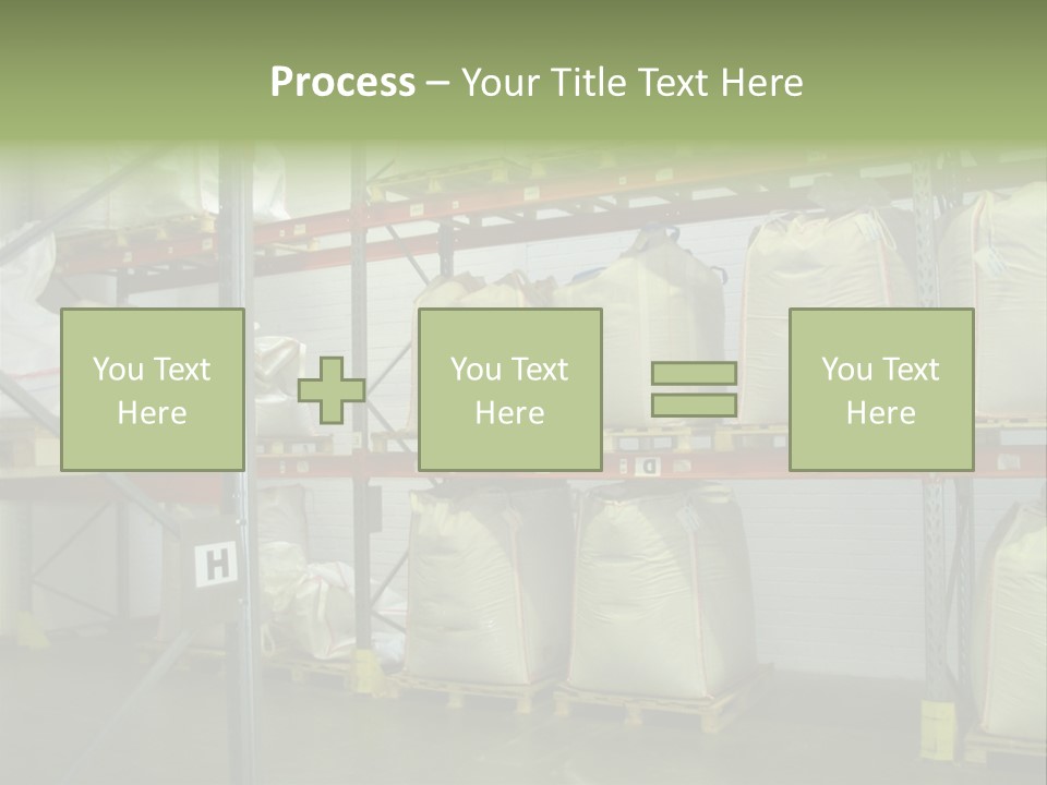 Sacks Company Inventories PowerPoint Template