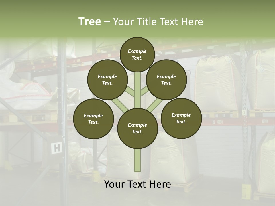 Sacks Company Inventories PowerPoint Template