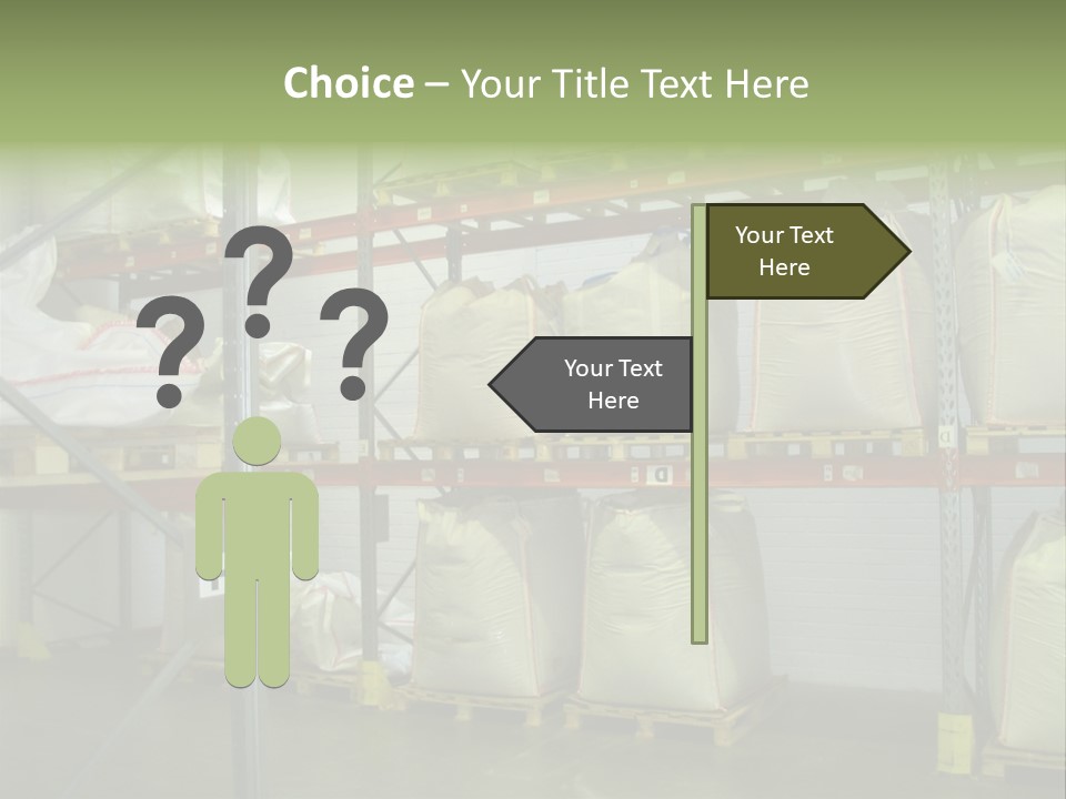 Sacks Company Inventories PowerPoint Template