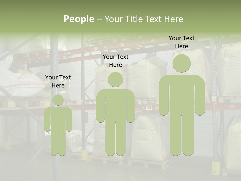 Sacks Company Inventories PowerPoint Template