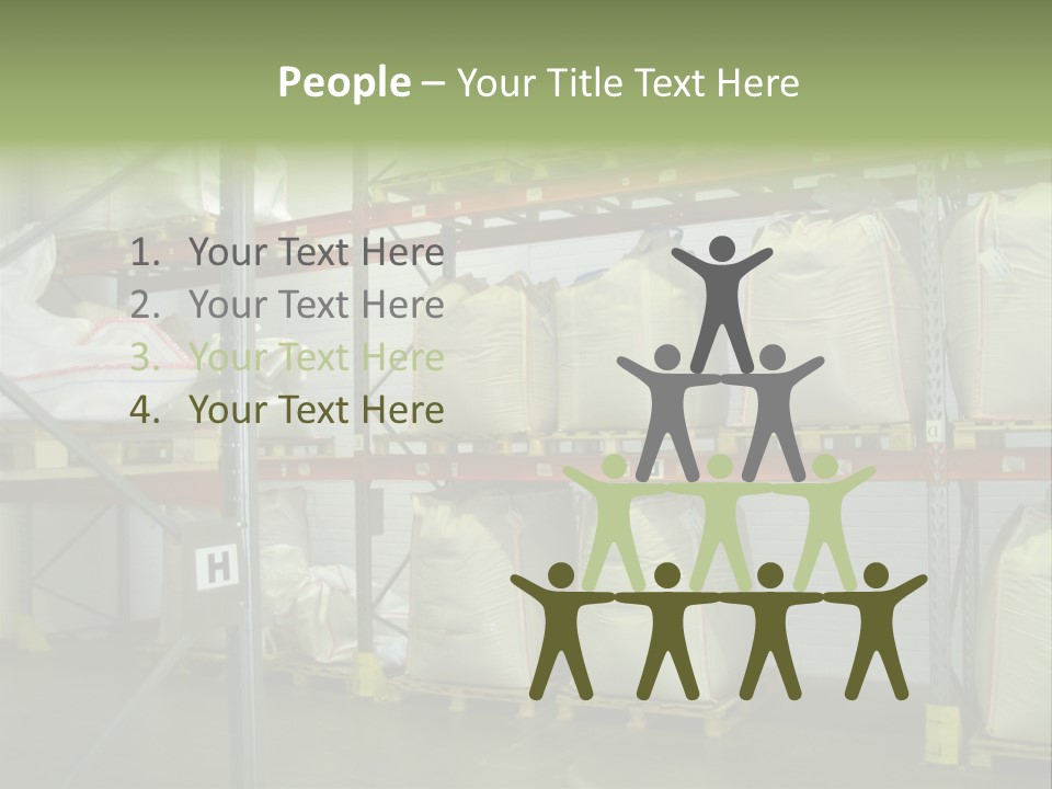 Sacks Company Inventories PowerPoint Template