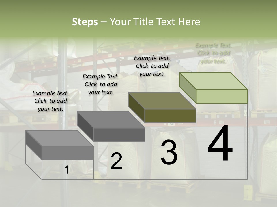 Sacks Company Inventories PowerPoint Template