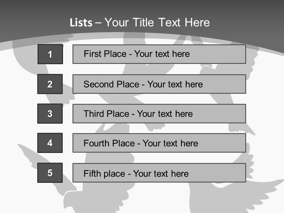 Christian Free Peace PowerPoint Template