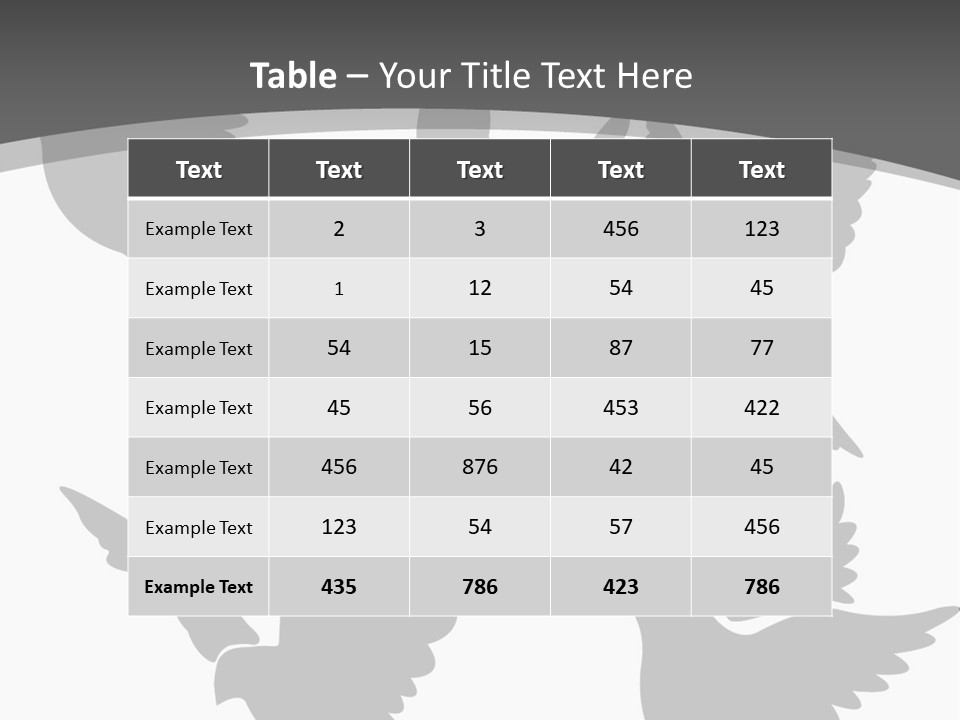 Christian Free Peace PowerPoint Template