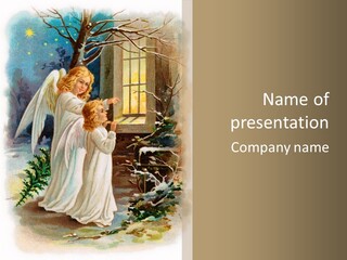 Frozen Yuletide Wintry PowerPoint Template