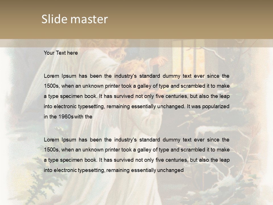 Frozen Yuletide Wintry PowerPoint Template