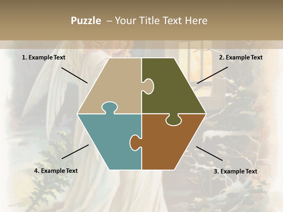 Frozen Yuletide Wintry PowerPoint Template