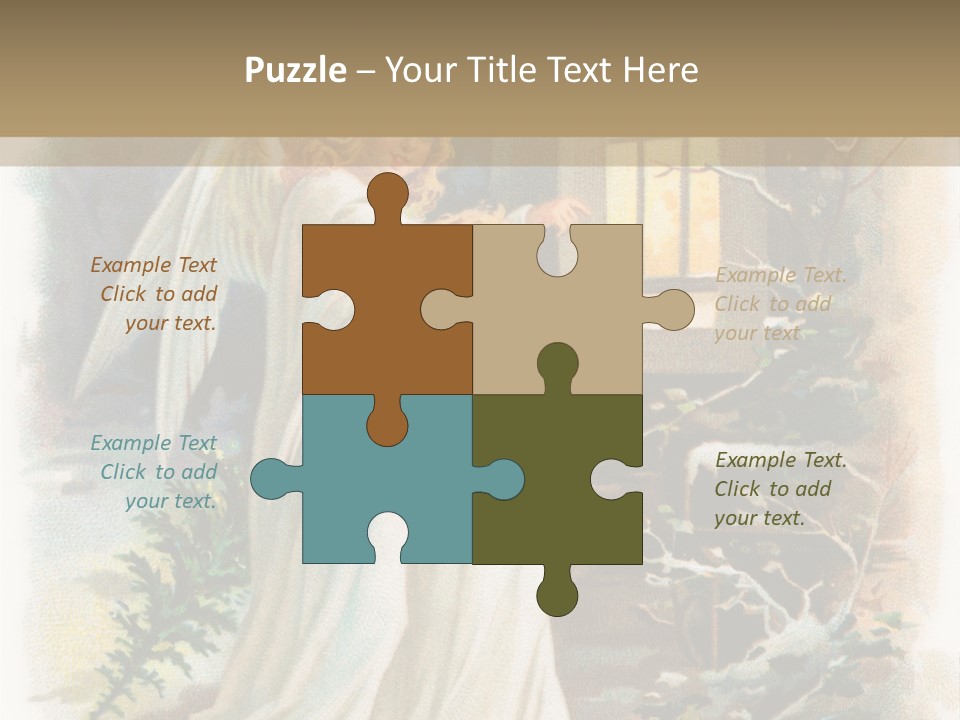 Frozen Yuletide Wintry PowerPoint Template