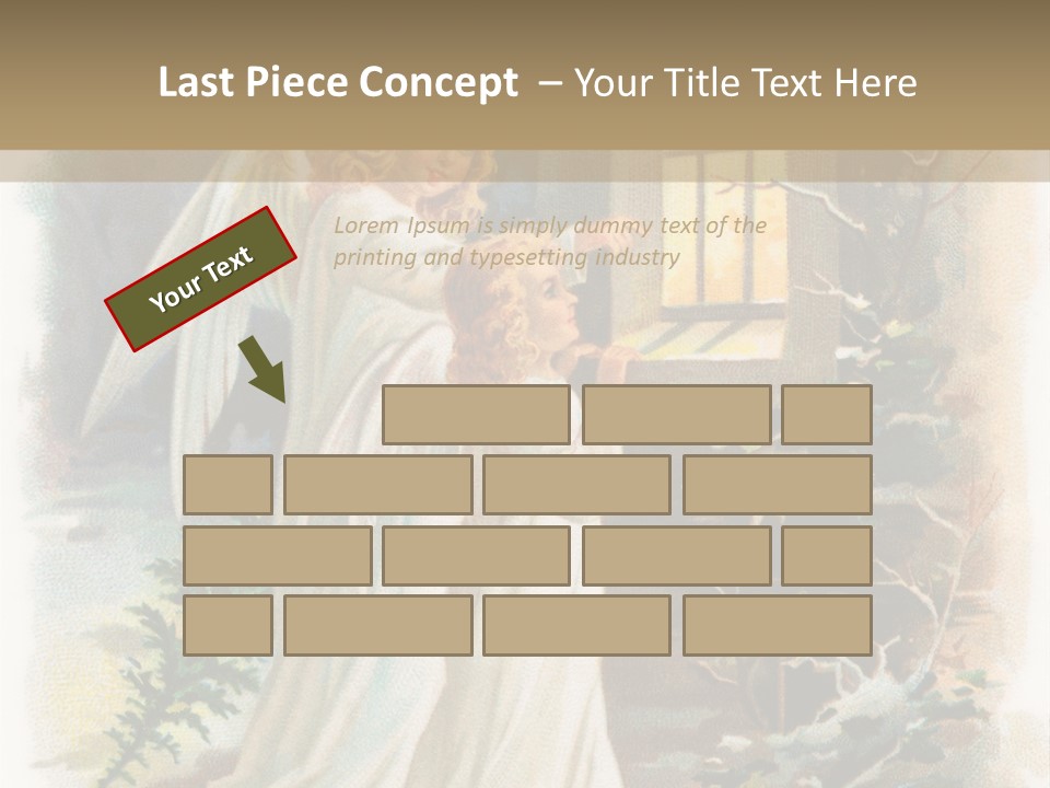 Frozen Yuletide Wintry PowerPoint Template
