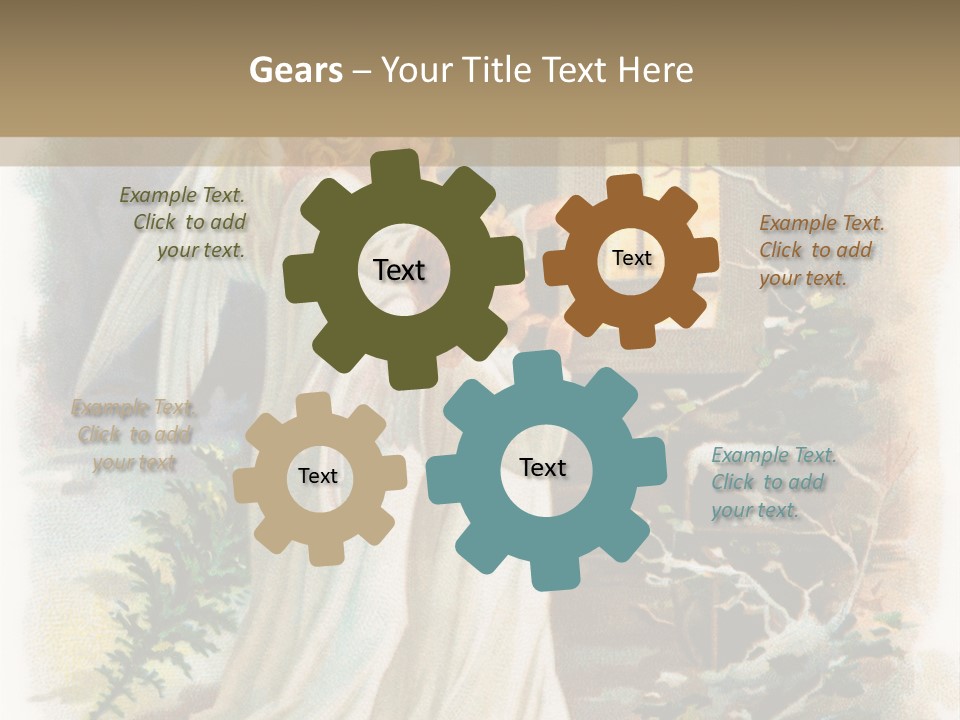 Frozen Yuletide Wintry PowerPoint Template