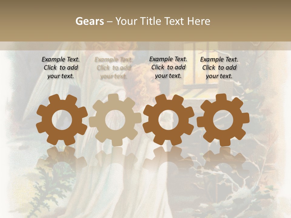 Frozen Yuletide Wintry PowerPoint Template