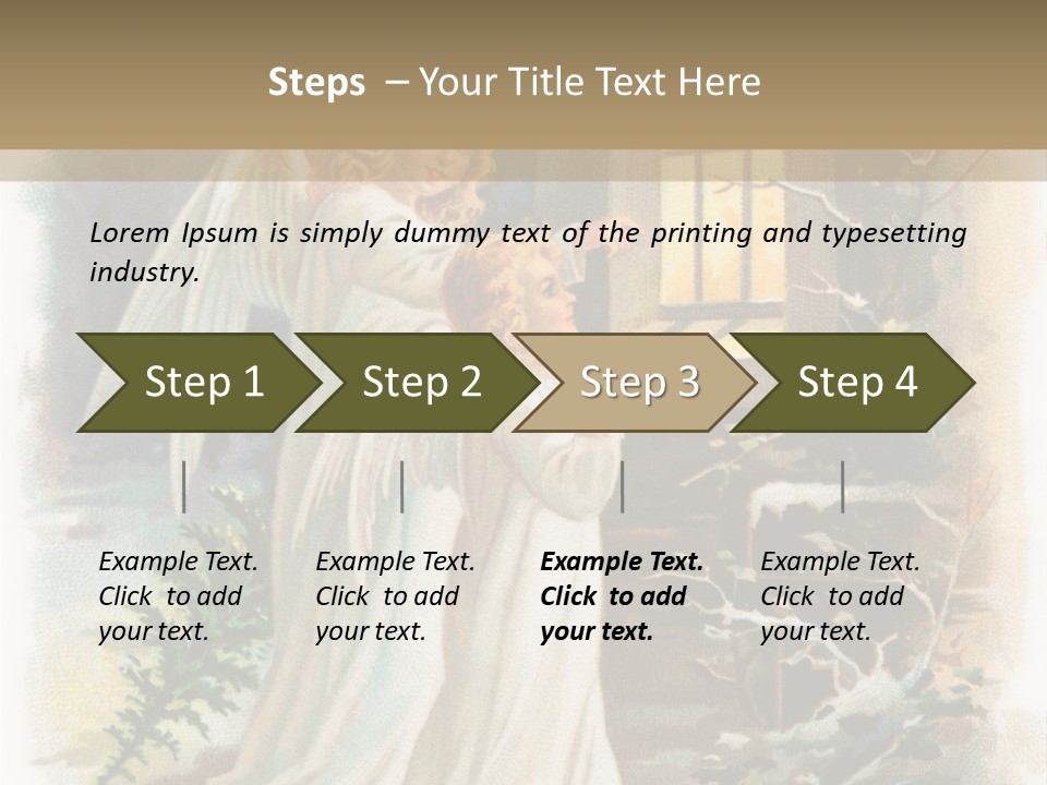 Frozen Yuletide Wintry PowerPoint Template