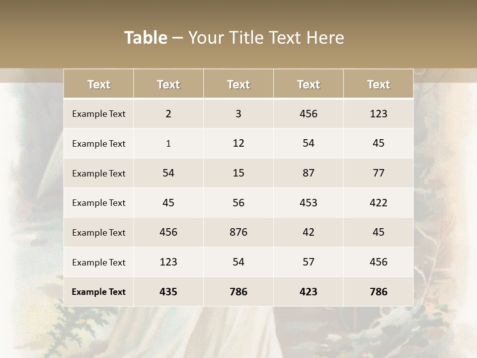 Frozen Yuletide Wintry PowerPoint Template