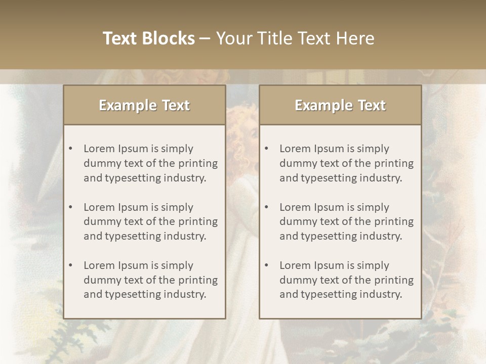 Frozen Yuletide Wintry PowerPoint Template