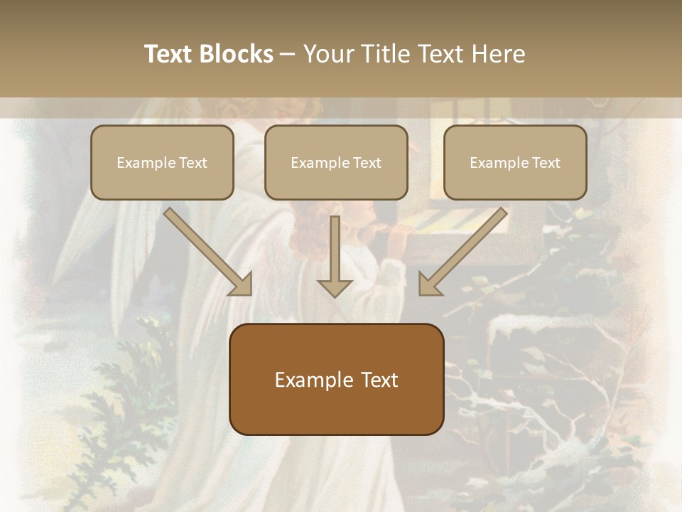 Frozen Yuletide Wintry PowerPoint Template