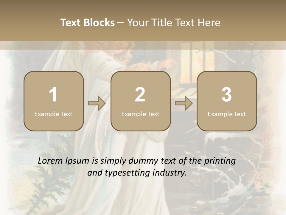 Frozen Yuletide Wintry PowerPoint Template