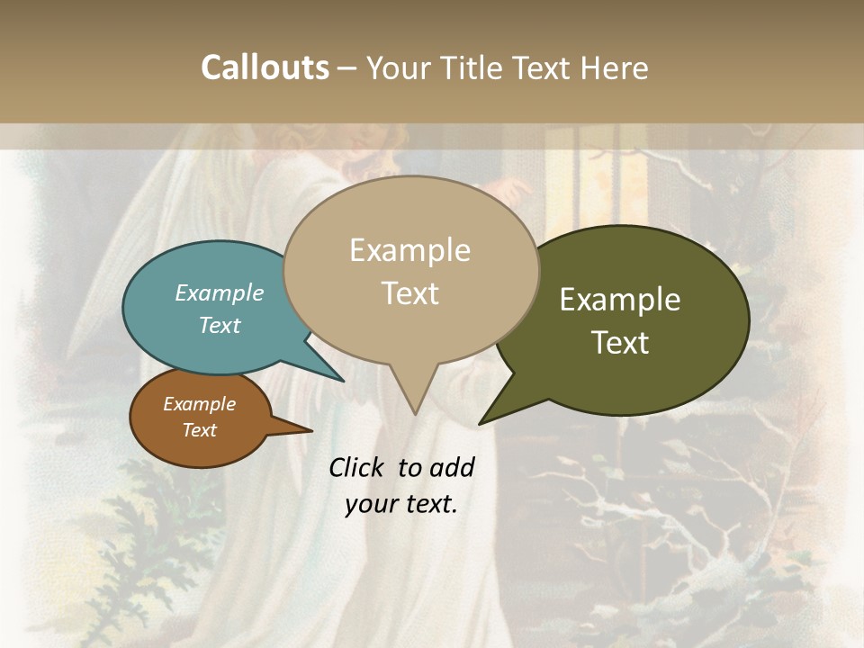 Frozen Yuletide Wintry PowerPoint Template