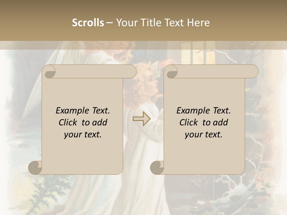 Frozen Yuletide Wintry PowerPoint Template