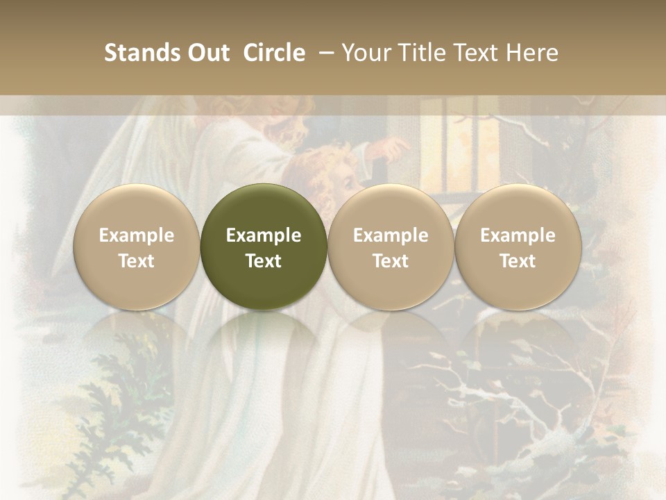 Frozen Yuletide Wintry PowerPoint Template