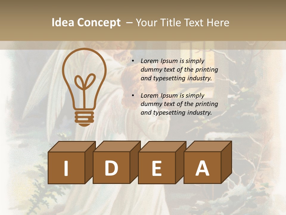 Frozen Yuletide Wintry PowerPoint Template