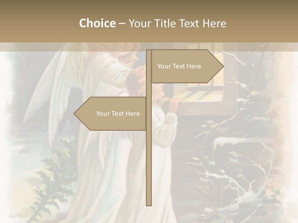 Frozen Yuletide Wintry PowerPoint Template