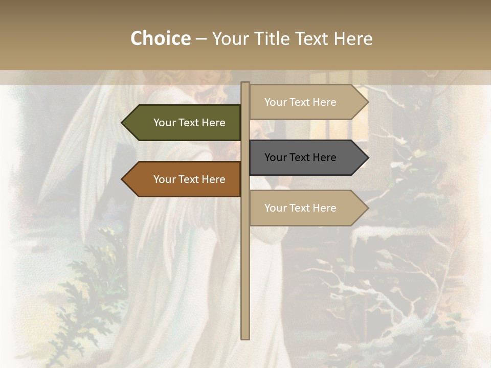 Frozen Yuletide Wintry PowerPoint Template