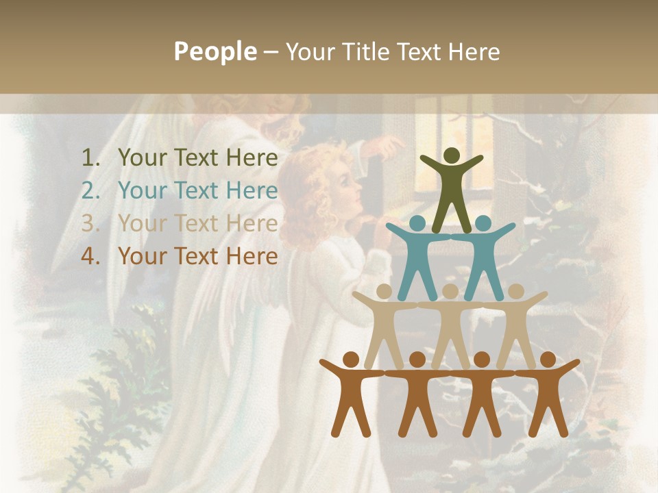 Frozen Yuletide Wintry PowerPoint Template