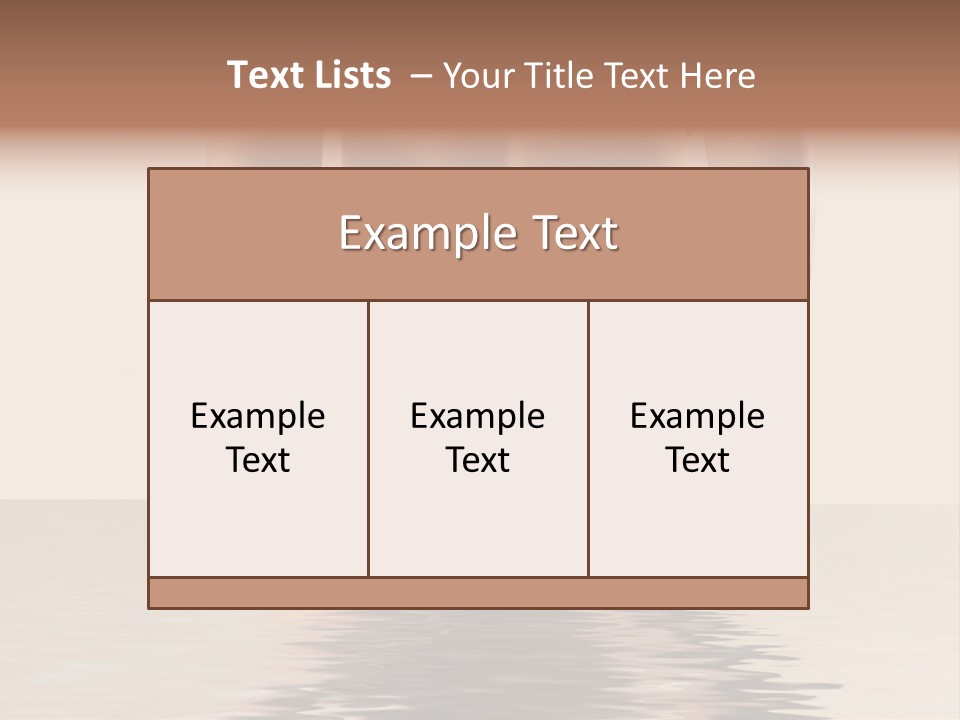 Itting Trategy Table PowerPoint Template