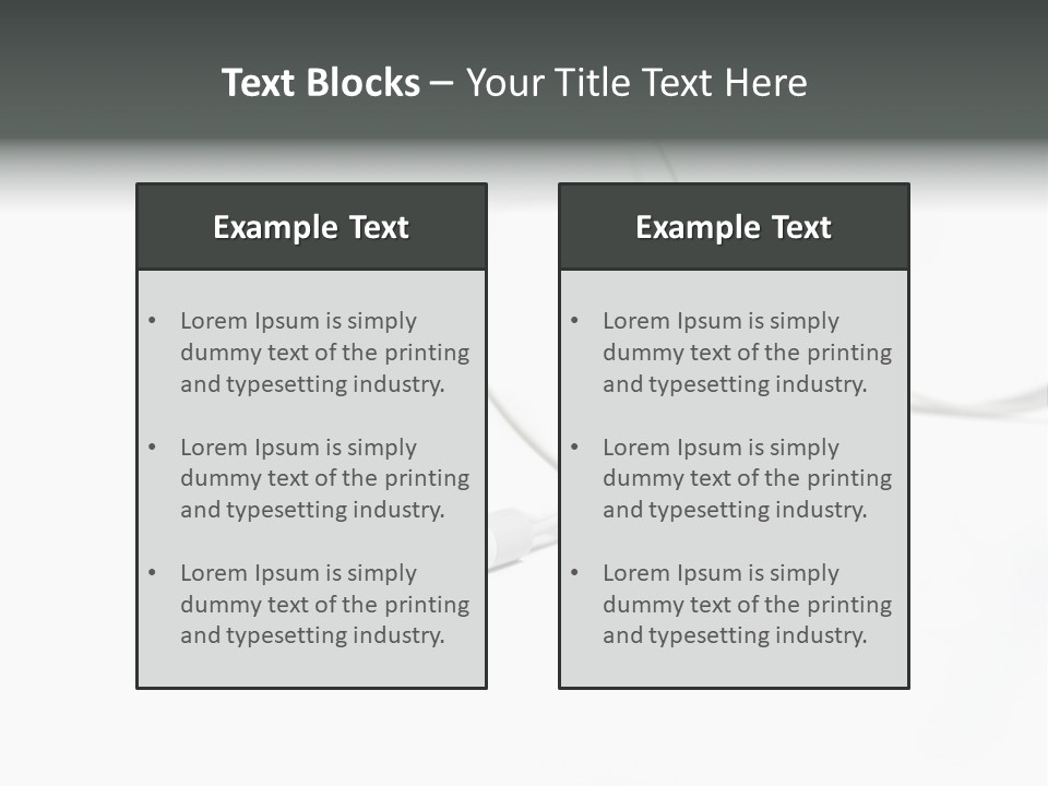 Earphones Loud Music PowerPoint Template